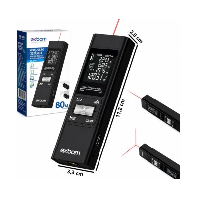TRENA  DIGITAL A LASER SMART 80 METROS EXBOM TEM-M82
